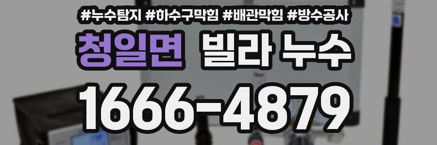 청일면 빌라 누수