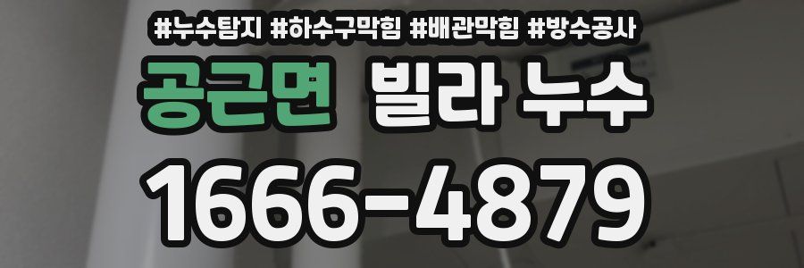 공근면 빌라 누수
