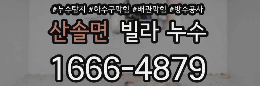 산솔면 빌라 누수
