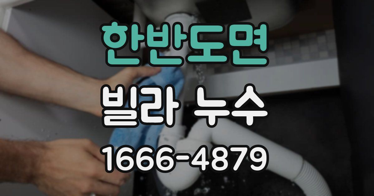 한반도면 빌라 누수