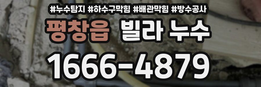 평창읍 빌라 누수