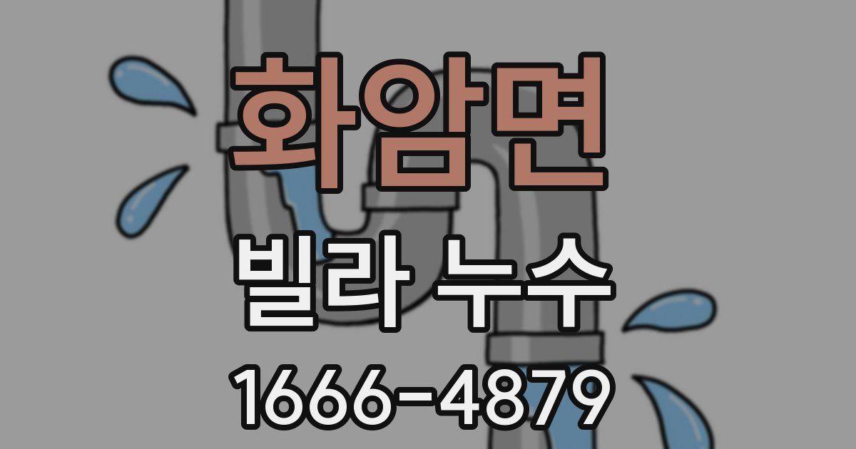 화암면 빌라 누수