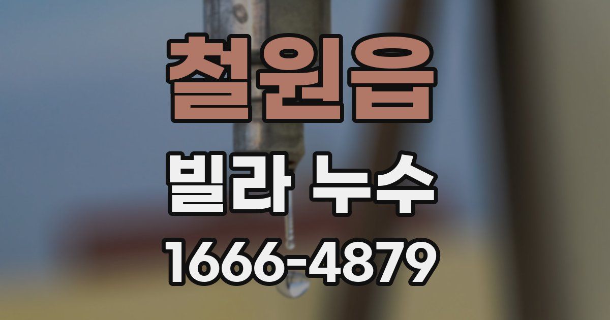 철원읍 빌라 누수