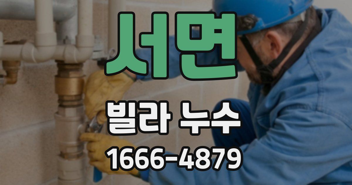 서면 빌라 누수