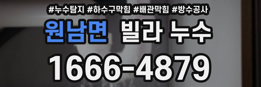 원남면 빌라 누수