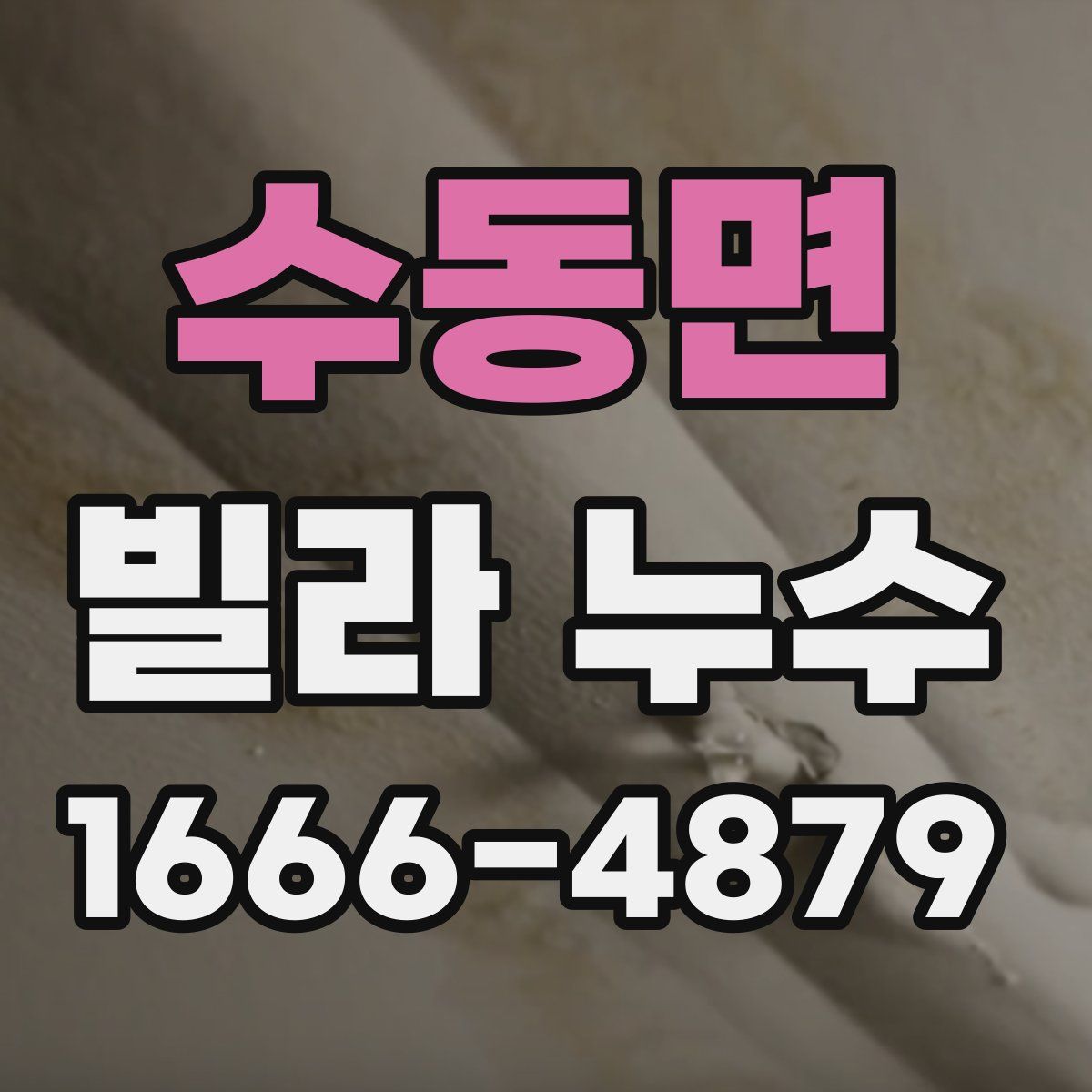 수동면 빌라 누수