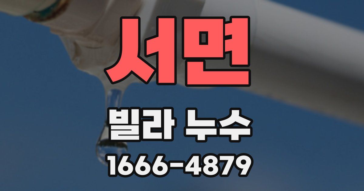 서면 빌라 누수
