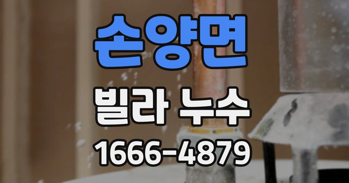 손양면 빌라 누수