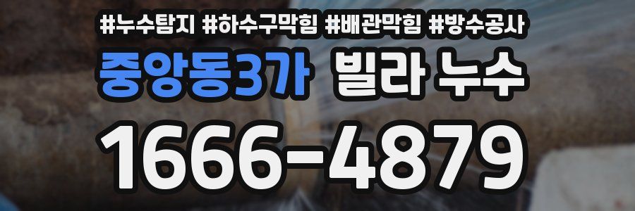 중앙동3가 빌라 누수