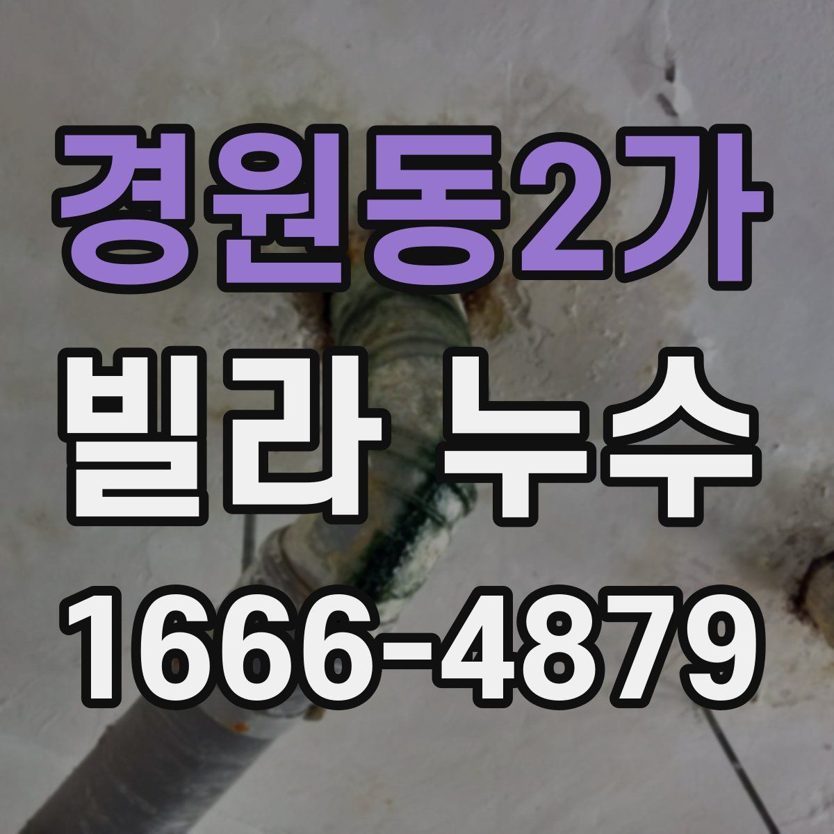 경원동2가 빌라 누수