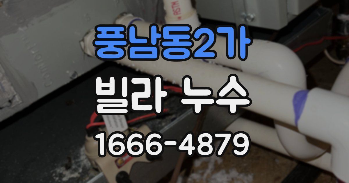 풍남동2가 빌라 누수
