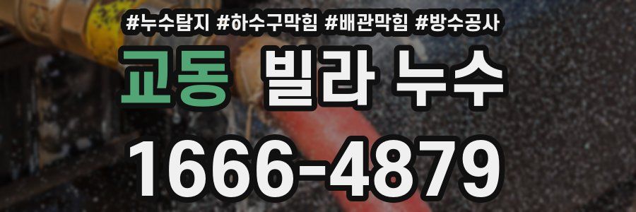 교동 빌라 누수