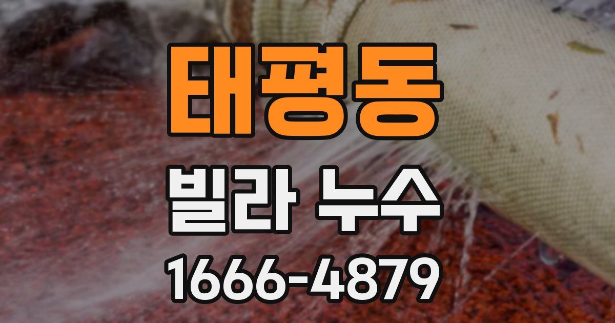 태평동 빌라 누수