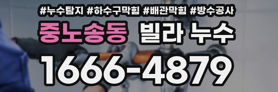 중노송동 빌라 누수