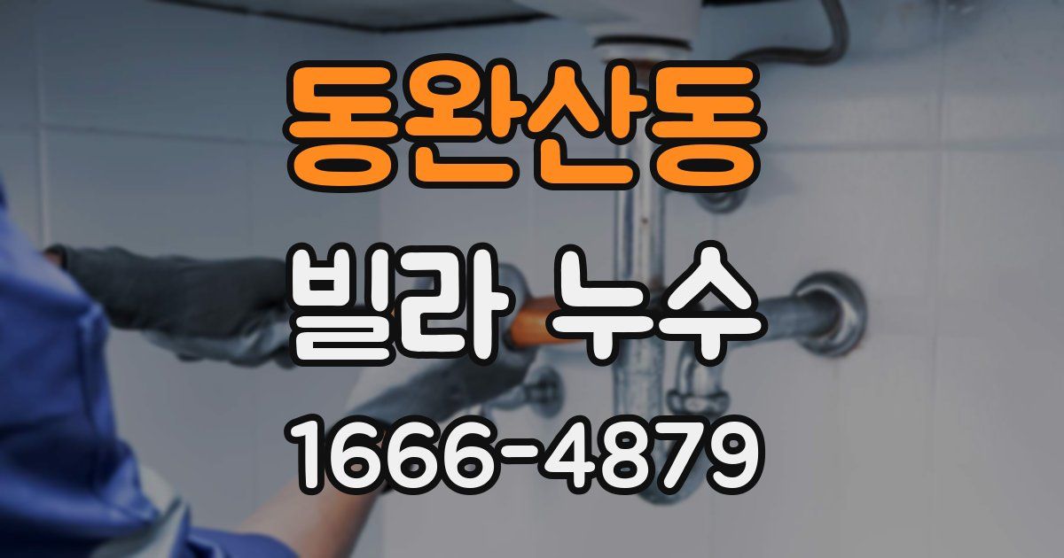 동완산동 빌라 누수