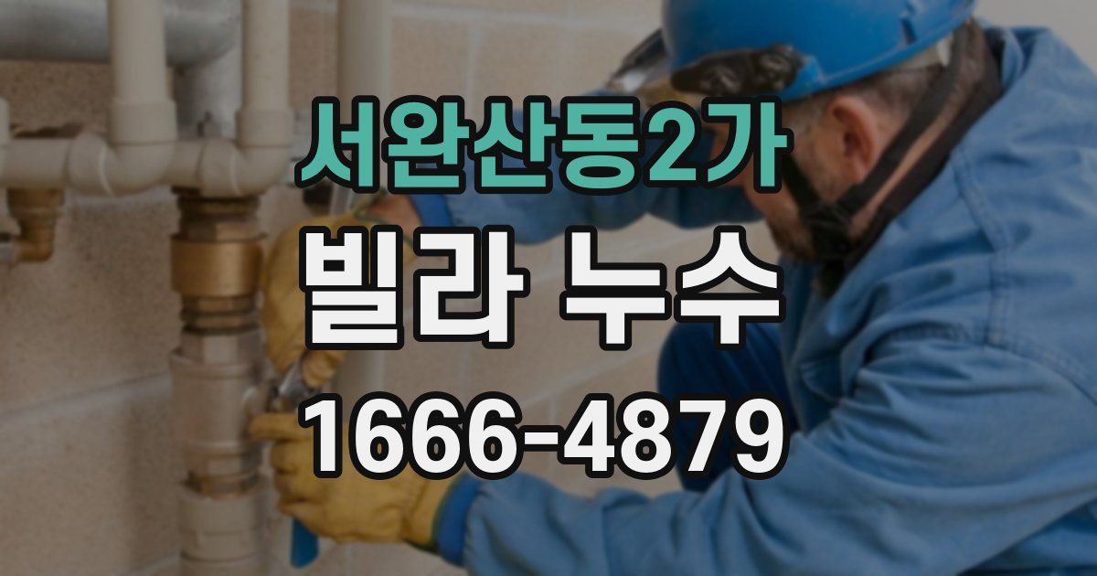 서완산동2가 빌라 누수