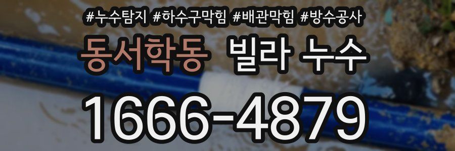 동서학동 빌라 누수