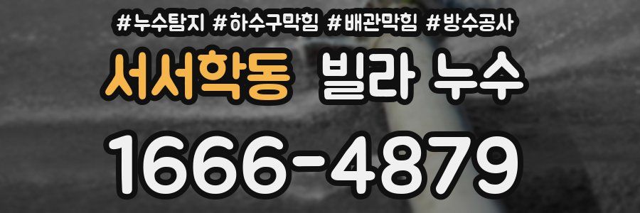서서학동 빌라 누수