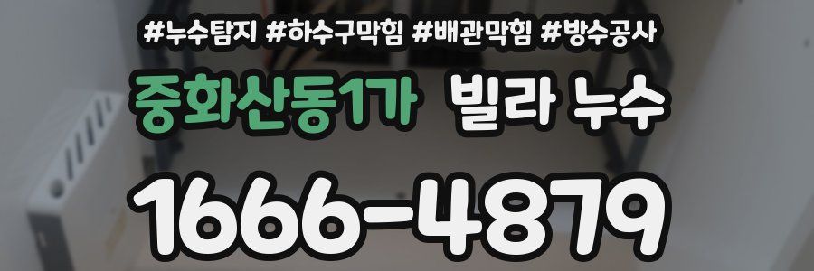 중화산동1가 빌라 누수
