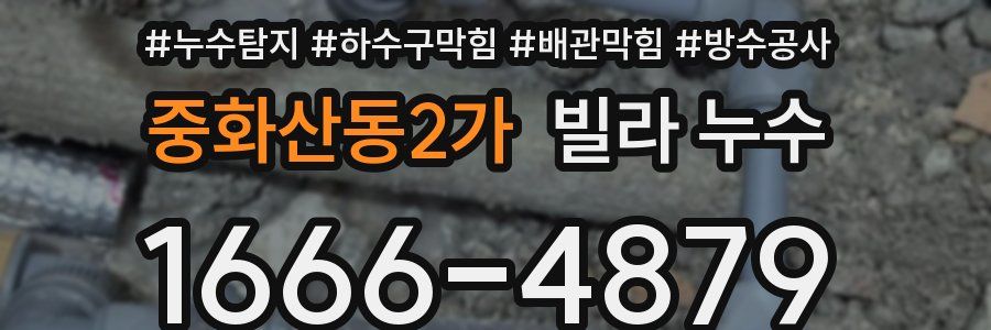 중화산동2가 빌라 누수