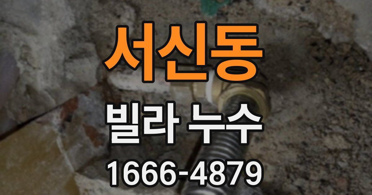 서신동 빌라 누수