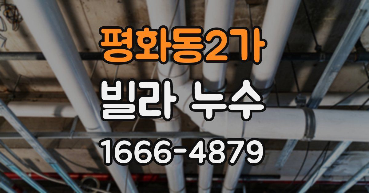 평화동2가 빌라 누수