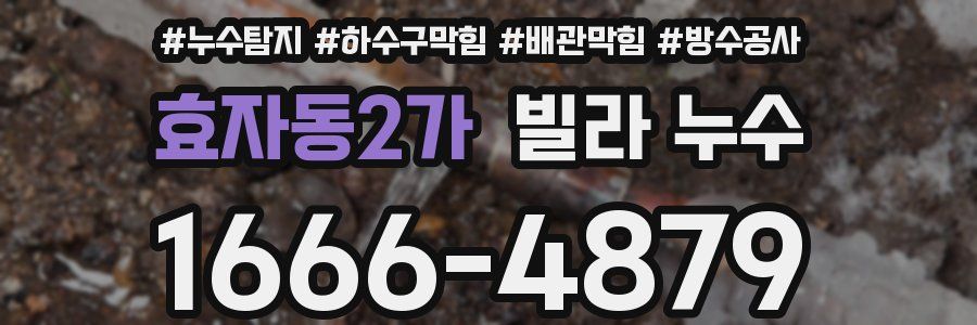 효자동2가 빌라 누수