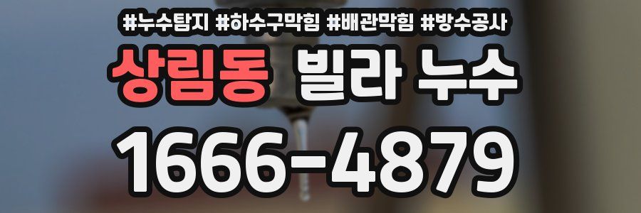 상림동 빌라 누수