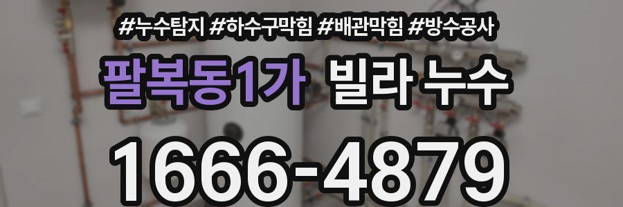 팔복동1가 빌라 누수