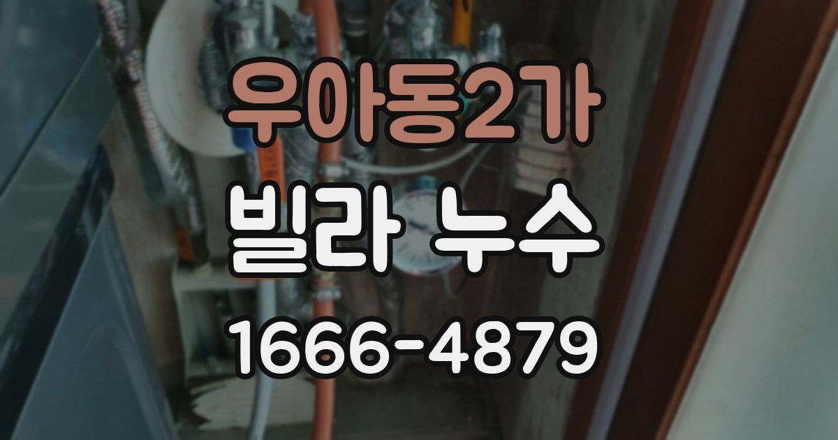 우아동2가 빌라 누수