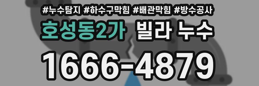 호성동2가 빌라 누수