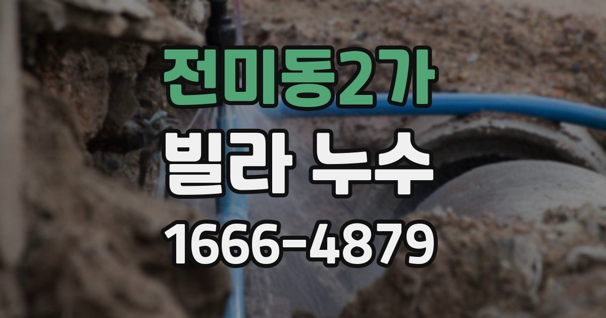 전미동2가 빌라 누수