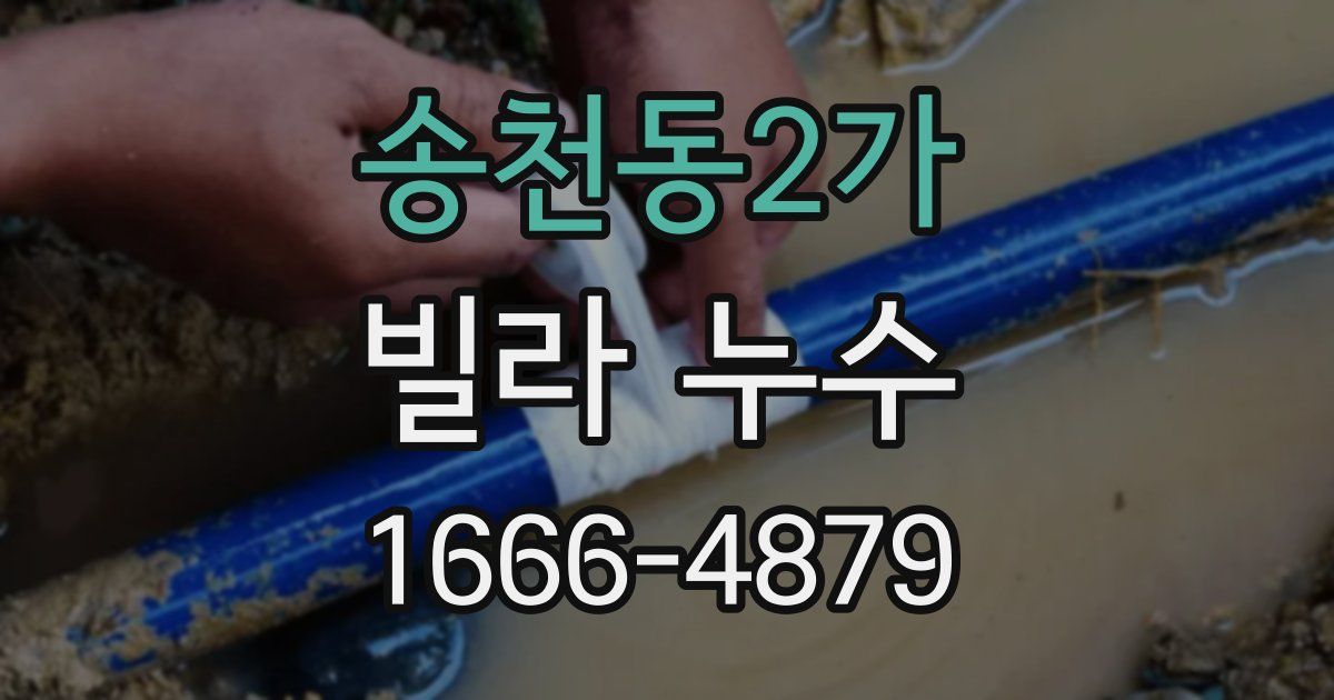 송천동2가 빌라 누수