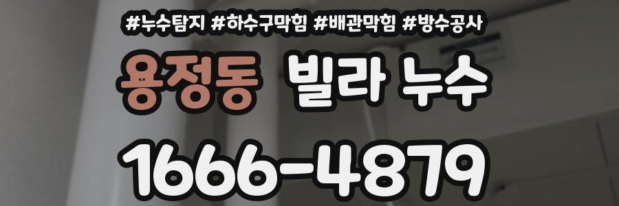 용정동 빌라 누수