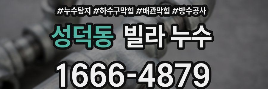 성덕동 빌라 누수