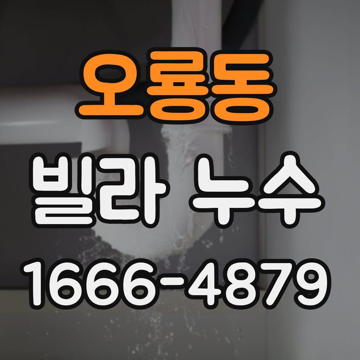 오룡동 빌라 누수