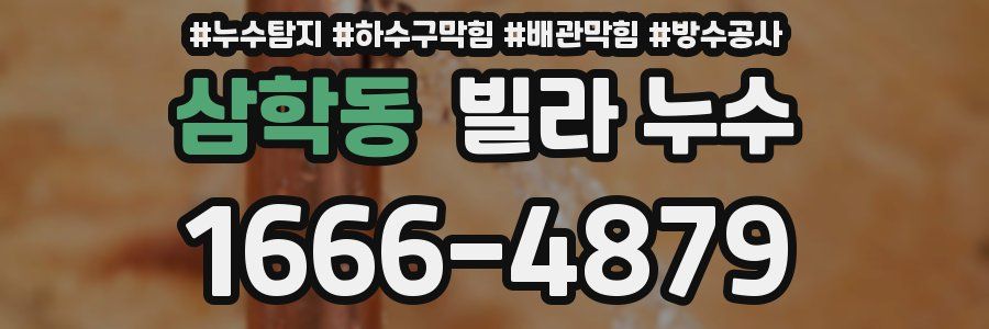 삼학동 빌라 누수