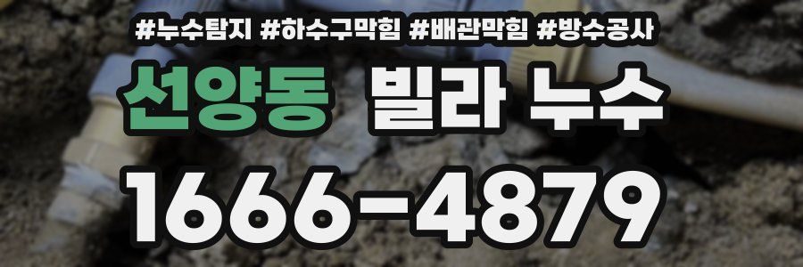 선양동 빌라 누수