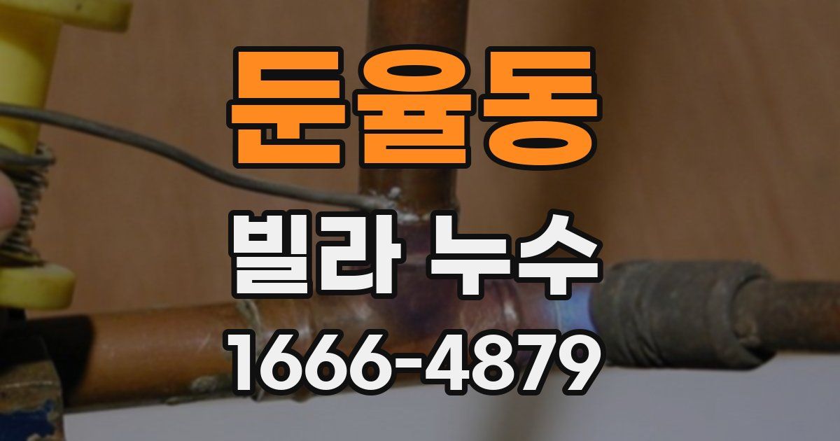 둔율동 빌라 누수