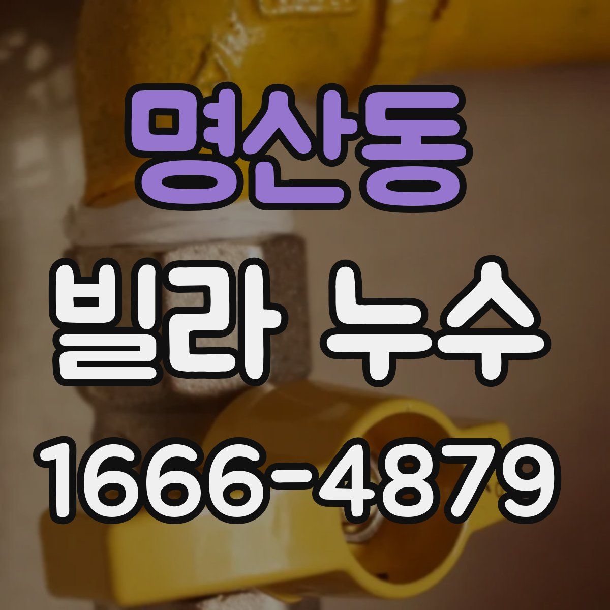 명산동 빌라 누수