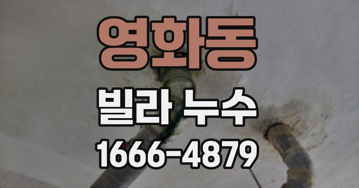 영화동 빌라 누수