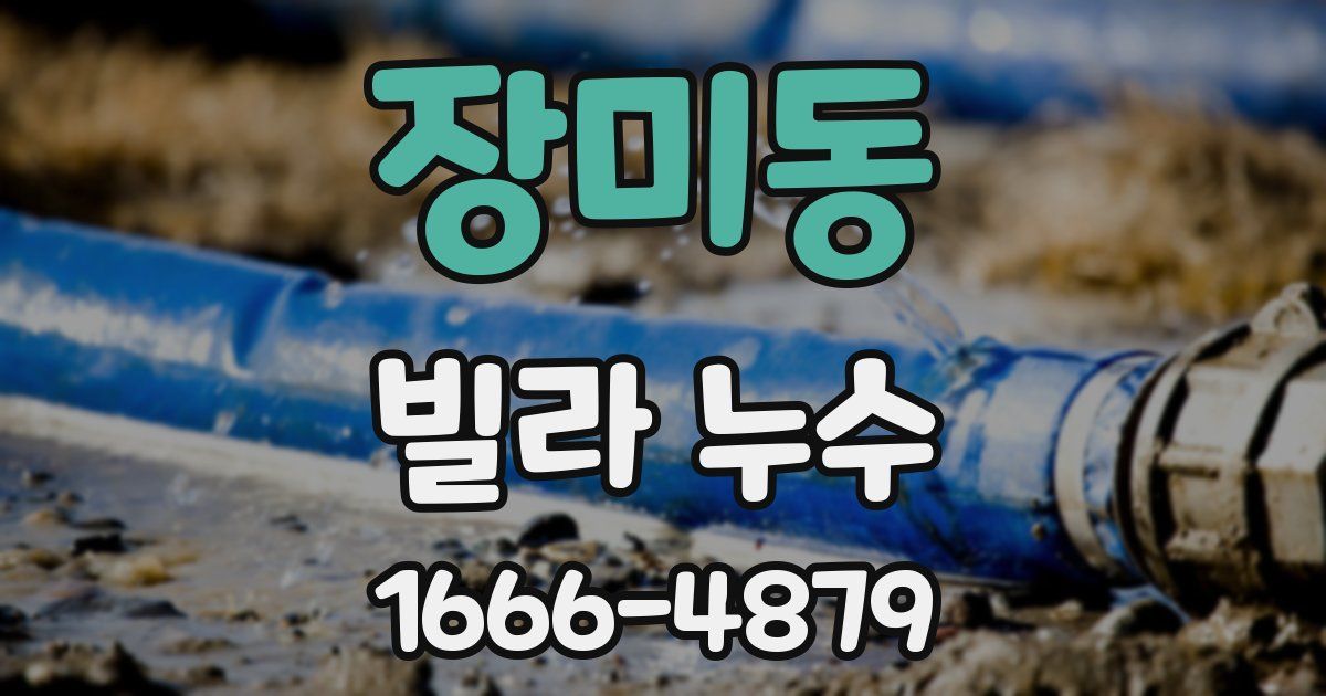 장미동 빌라 누수