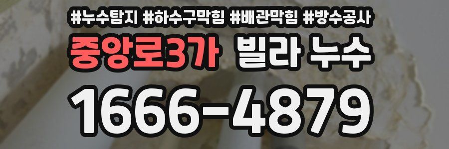중앙로3가 빌라 누수