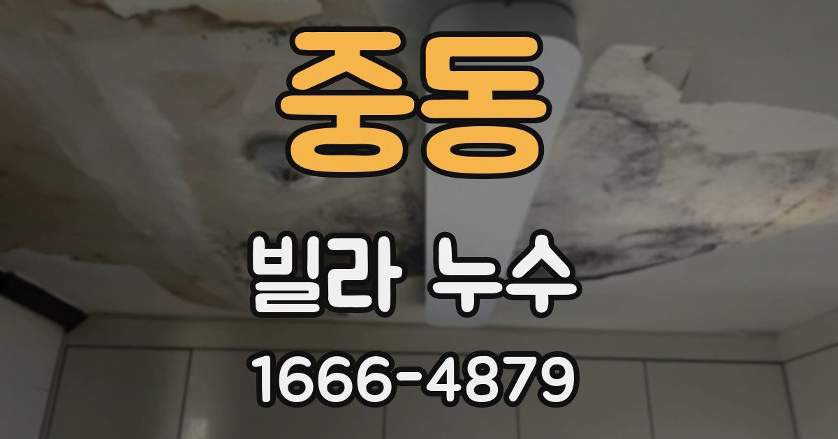 중동 빌라 누수