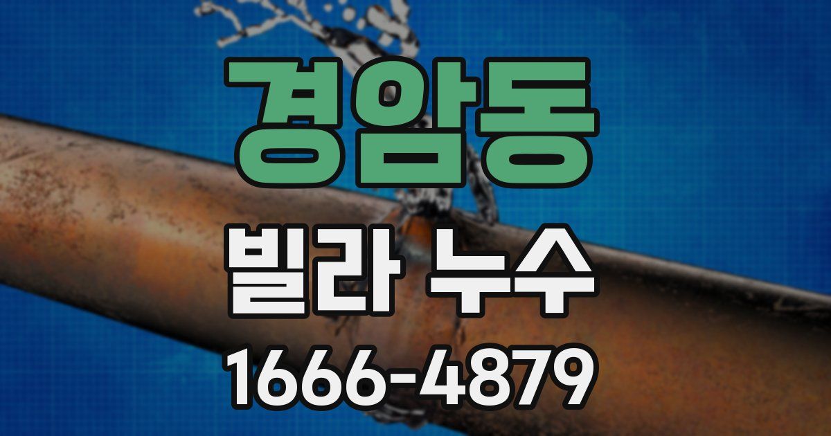 경암동 빌라 누수