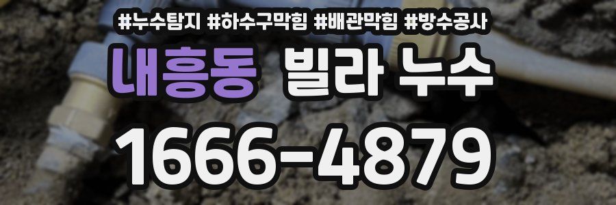 내흥동 빌라 누수