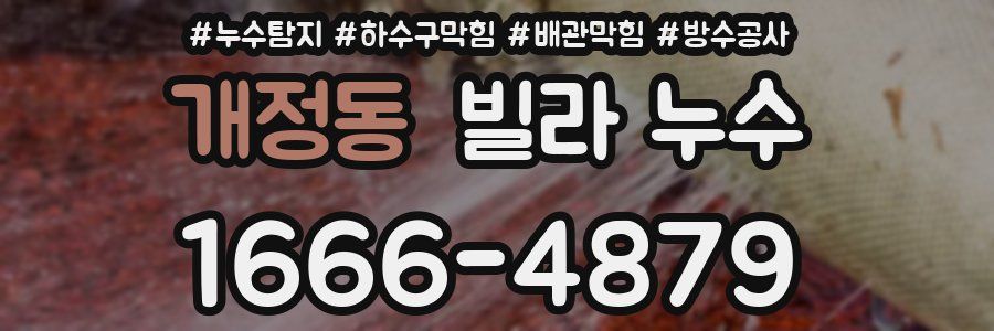 개정동 빌라 누수