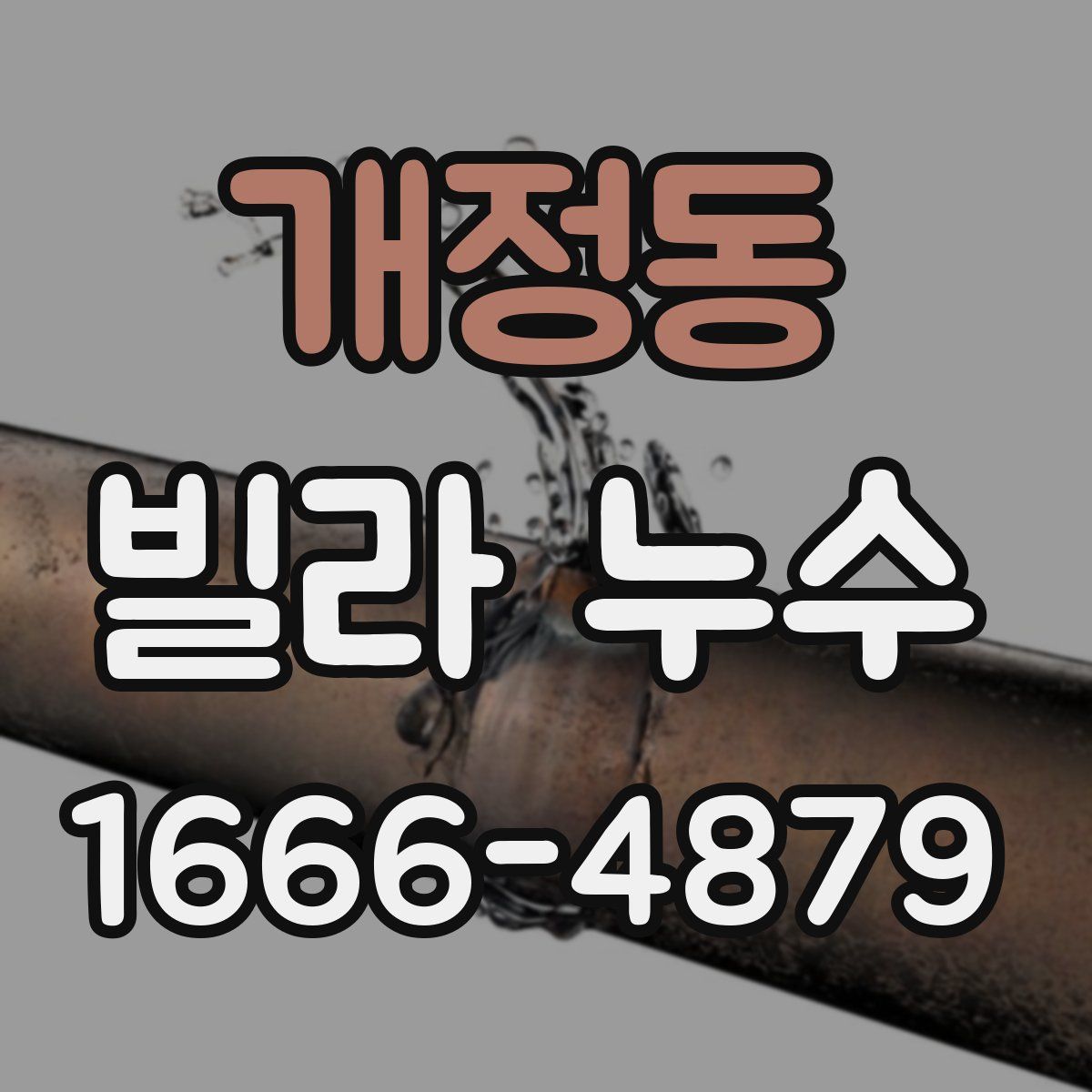 개정동 빌라 누수