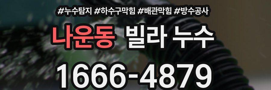 나운동 빌라 누수