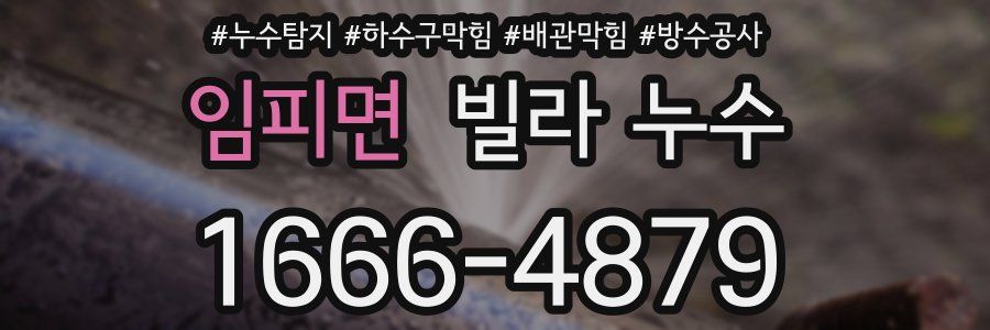 임피면 빌라 누수